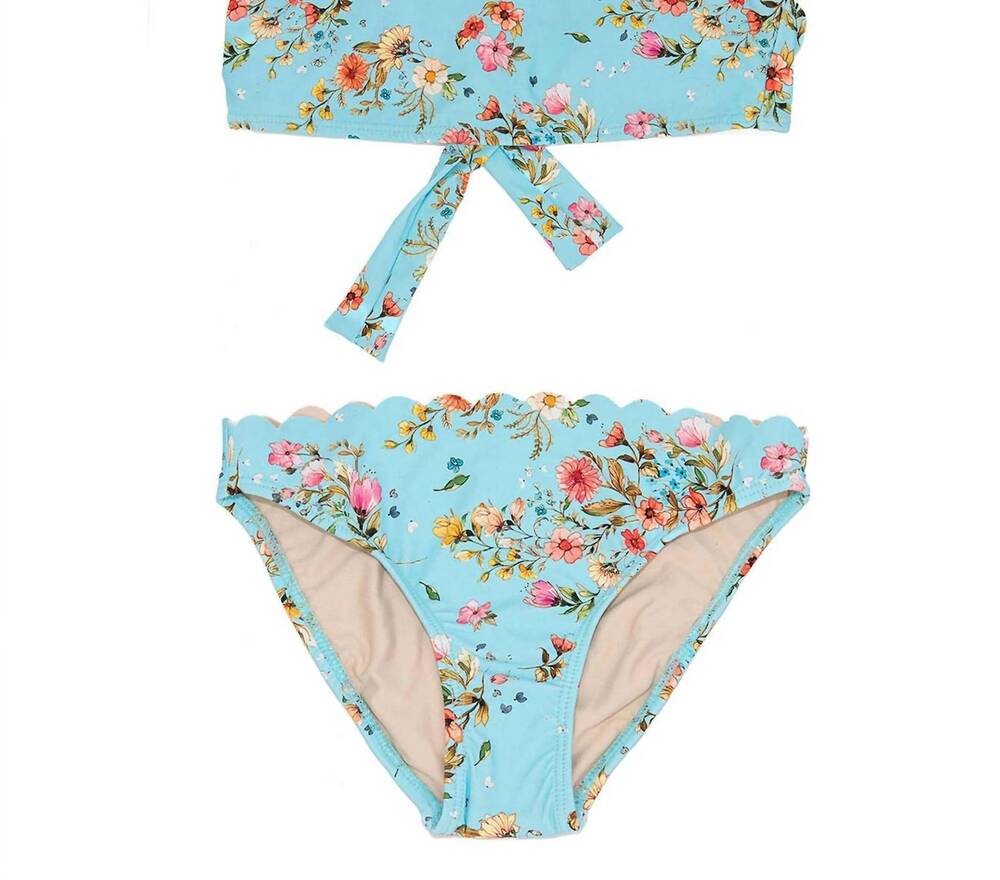 NEW PQ SWIM girls remy seamless bikini set in floral